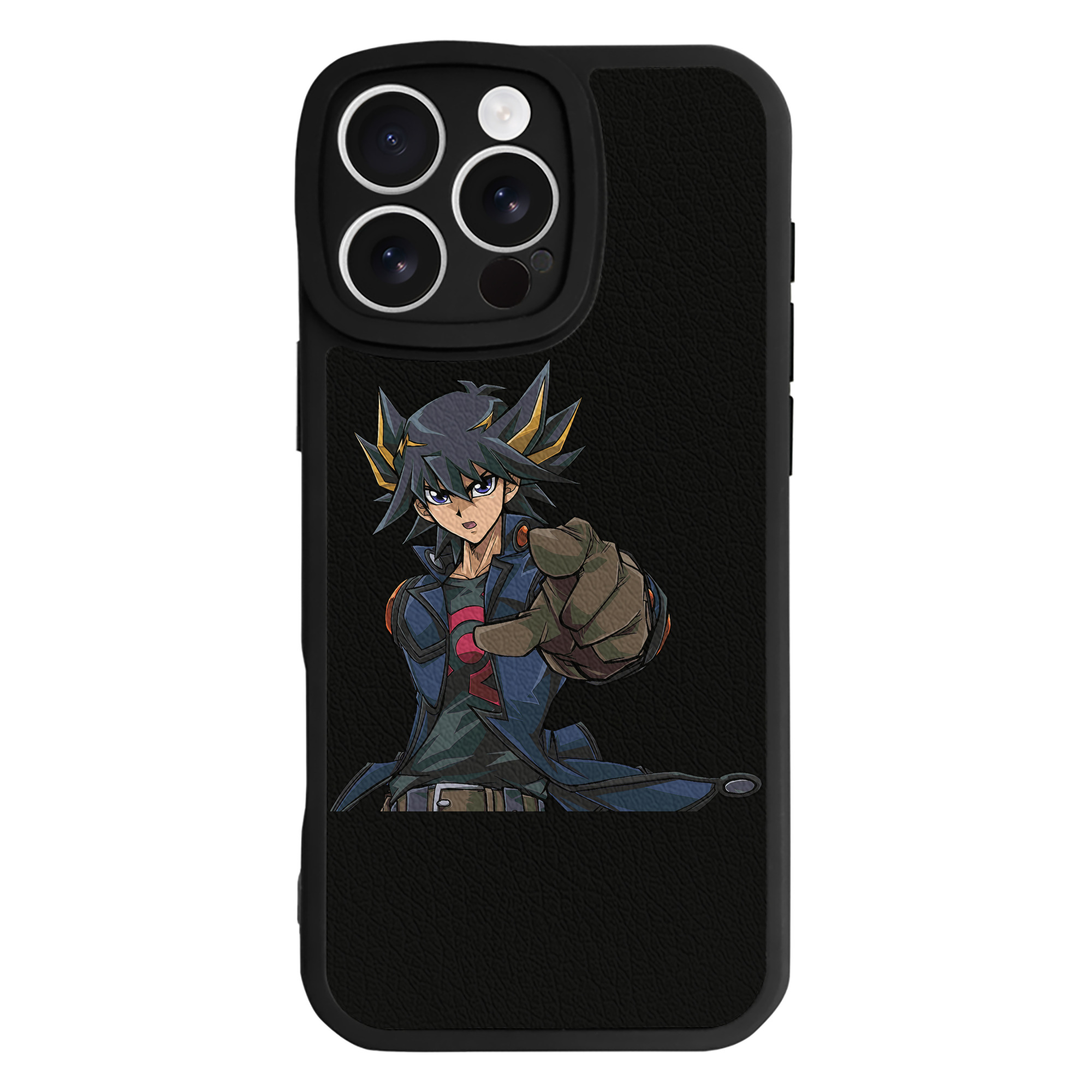 （画像用） 遊☆戯☆王 Yu-Gi-Oh! 【iPhone 16シリーズ対応】シリコンスマホケース（レザー調） 材質：シリコン